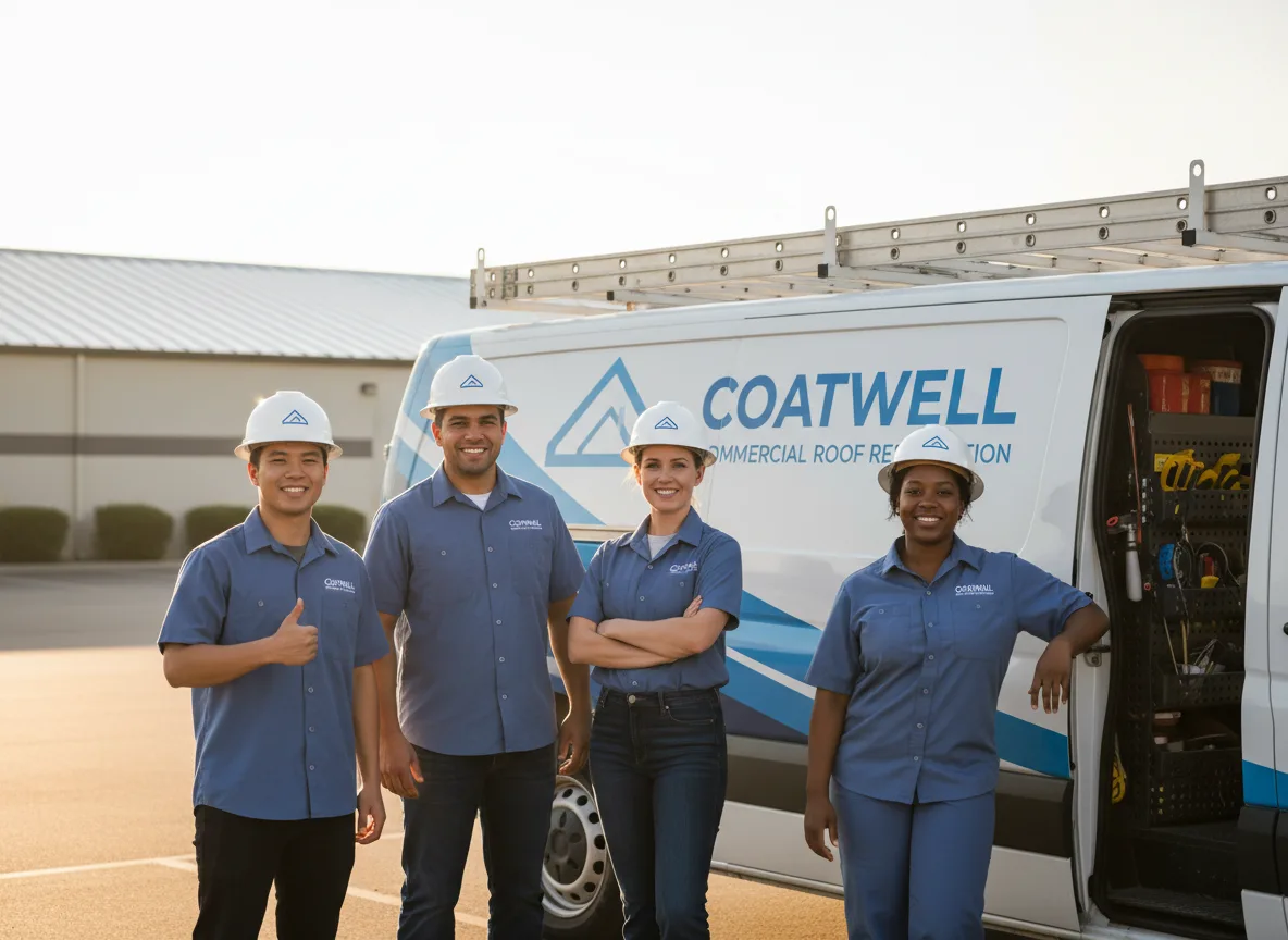 Commercial roof coating company in Mode, IL